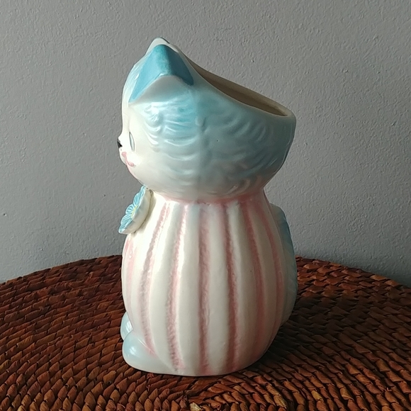 Vintage Relpo Japan cat planter vase RARE - Picture 2 of 8